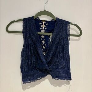 Poof! Blue Lace Bralette